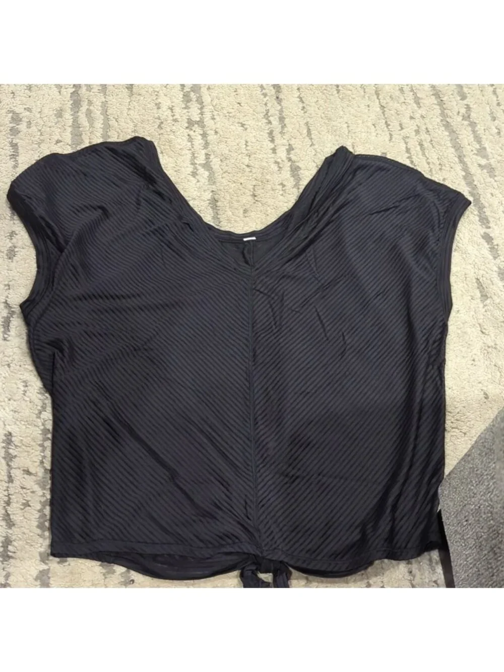Lululemon Ahead By Miles Short Sleeve Black